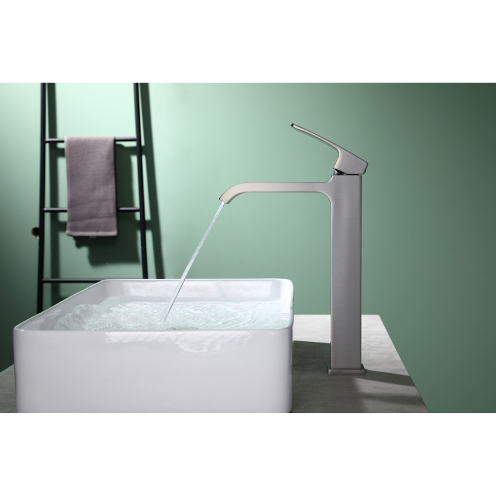 Смеситель для раковины высокий Raglo R02.15.09, графит