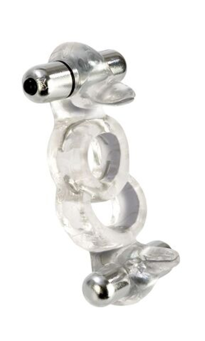 Кольцо на пенис 4 удовольствия в одном (Цвет: прозрачный)