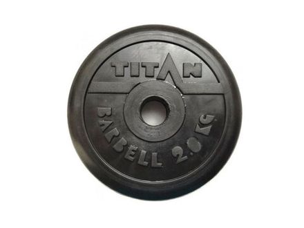 Диск для штанги обрезиненный. Диаметр внутренний 26 мм. Вес 2,0 кг.