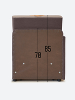 Кресло-кровать "Миник" с правым подлокотником, под правую руку, Бульдог