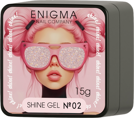 Гель для наращивания ENIGMA Shine gel 02 15g.