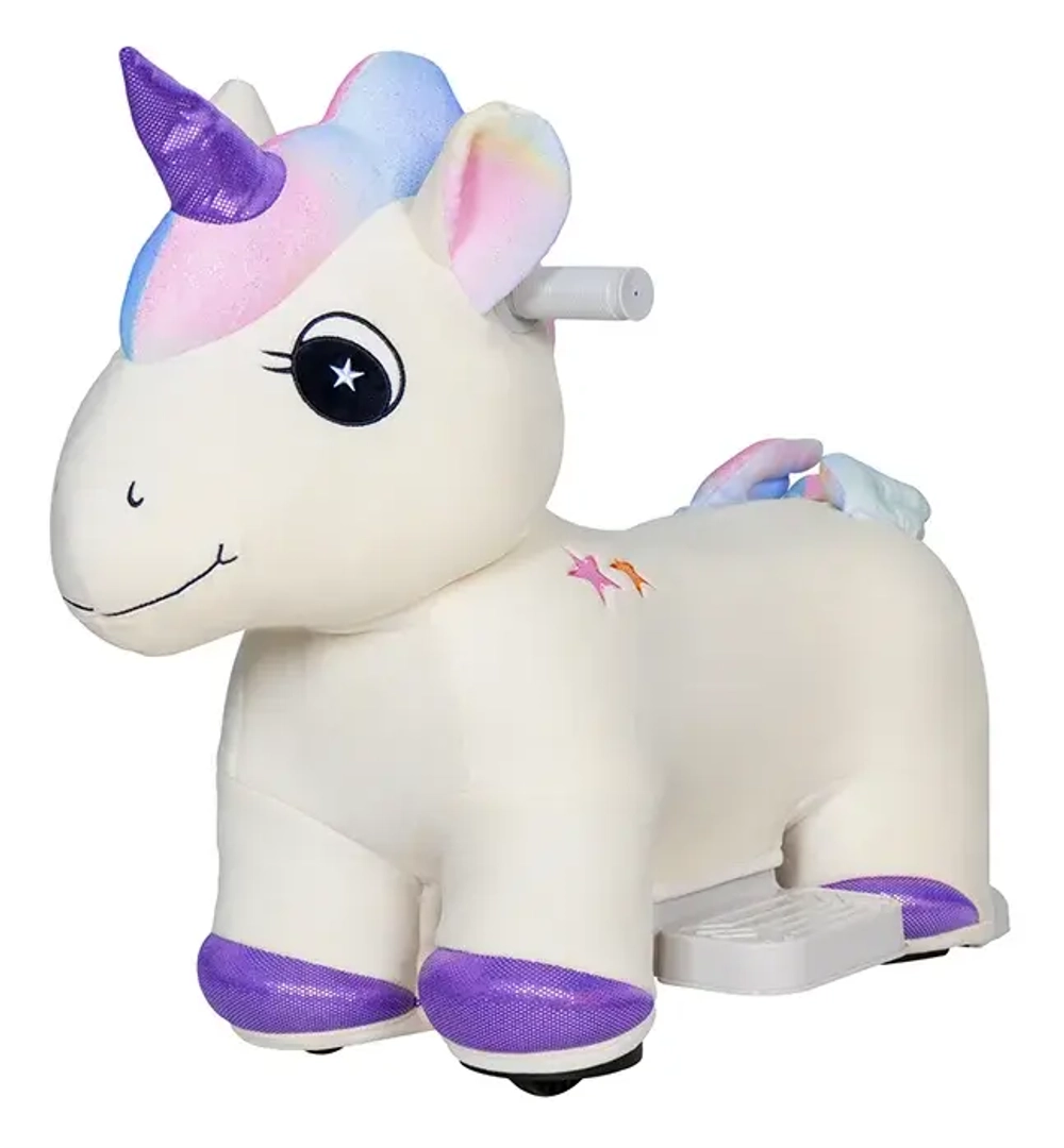 Электромобиль детский каталка Farfello A2113 Единорог бежевый