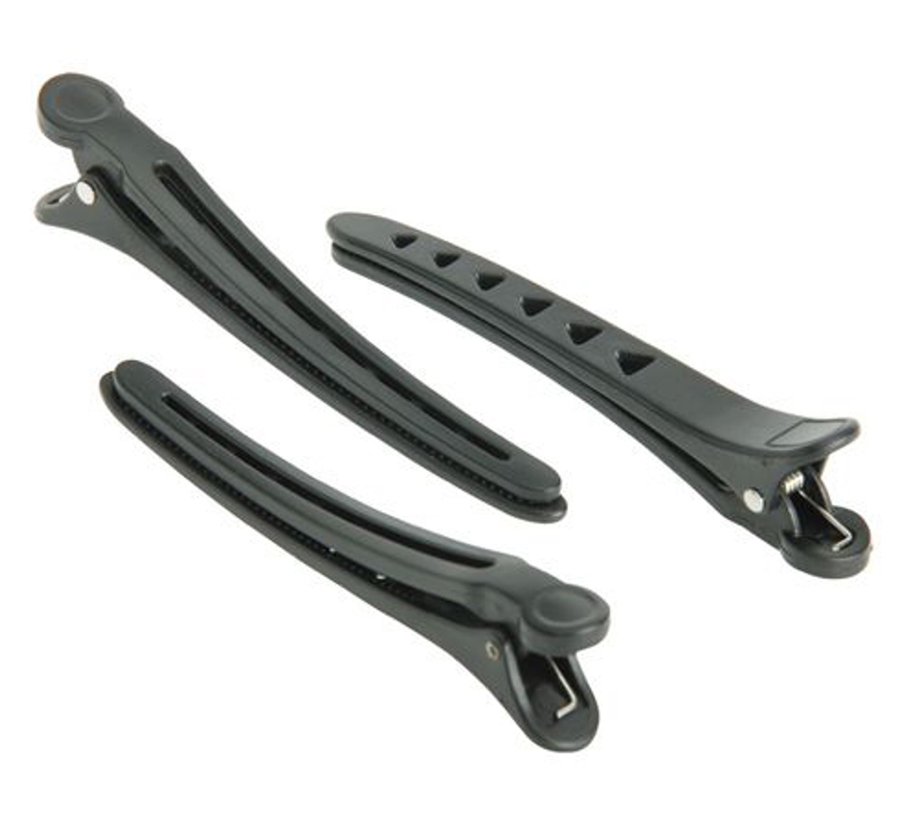 Зажим DEWAL черный пластик 11.8см 6шт/уп (цена за 1 шт)