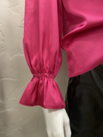 Блуза шелк фуксия