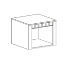 Антресоль 1 дв "Прованс" спальня