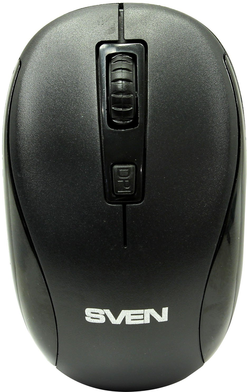 Мышь SVEN Wireless Optical Mouse &lt;RX-255W Black&gt; (RTL) USB 4btn+Roll