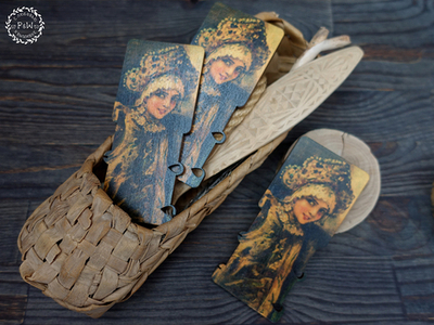 Бобинка "Пословица. Девушка в венце" Елизаветы Бём