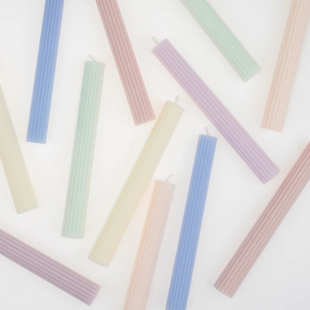 Свечи "Пастельные" (25 см) 12 шт.