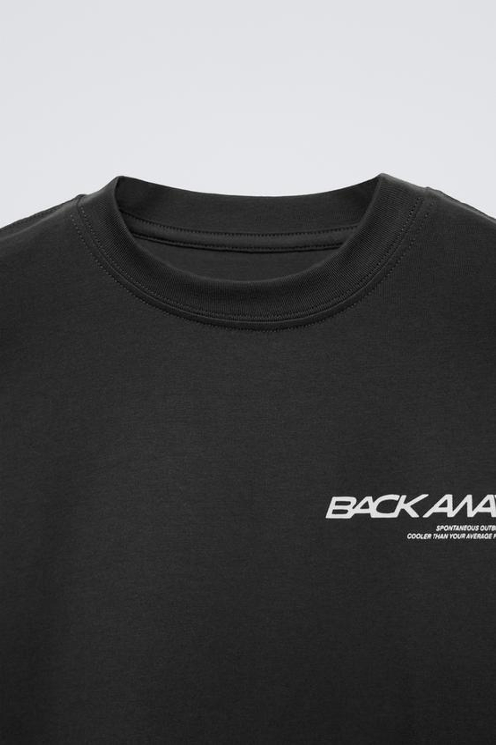 ZARA ЛОНГСЛИВ С НАДПИСЬЮ, АНТРАЦИТОВО-СЕРЫЙ