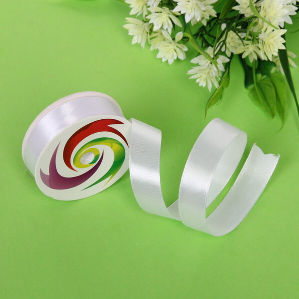 Лента для декорирования «Радуга» 2,0 см, 5 м, Белый