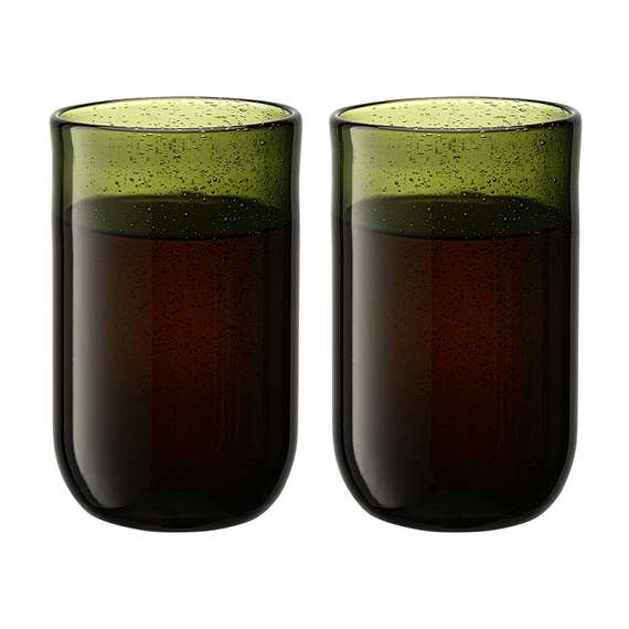 Набор стаканов flowi, 510 мл, темно-зеленые, 2 шт.