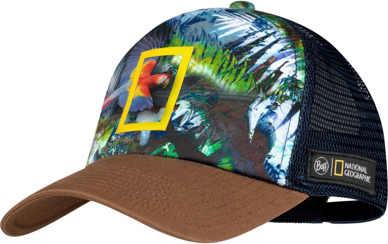 Кепка-бейсболка Buff Trucker Cap Scarlett Macaw Фото 1