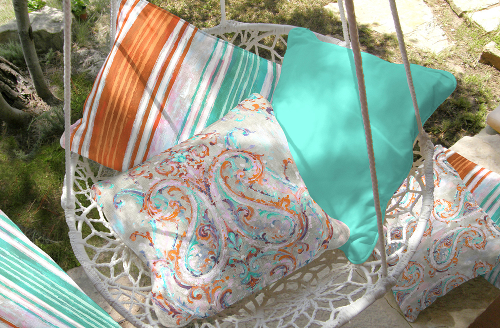 Рогожка Cotonelo Cachemire (Котонело Кашемир) B 07 Orange