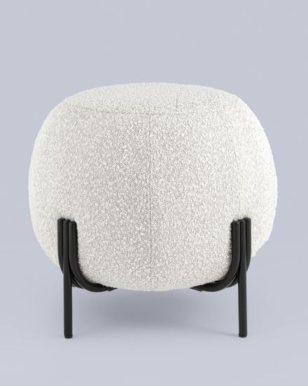 Пуф Флик букле молочный