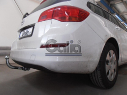 Фаркоп оцинкованный Galia O061C для Opel Astra J седан/универсал 2009-2015(паспорт и сертификат в комплекте)(без электрики)