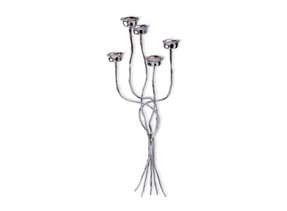 Mukul Goyal Подсвечник настенный для чайных свечек, хром MG372