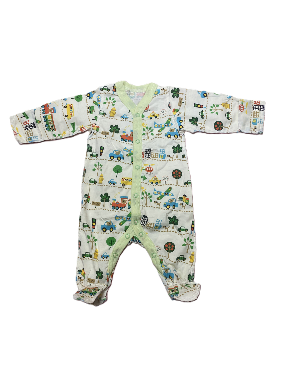 Комбинезон №3 из кулирки (100% хлопок) с антицарапками швы наружу на рост 56 см