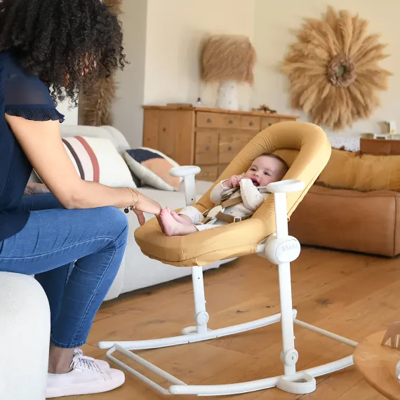 Шезлонг детский Beaba Up&amp;Down Baby Bouncer Plus Ochre