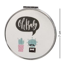 WW-125/2 Зеркало метал круглое «Мелокактус»