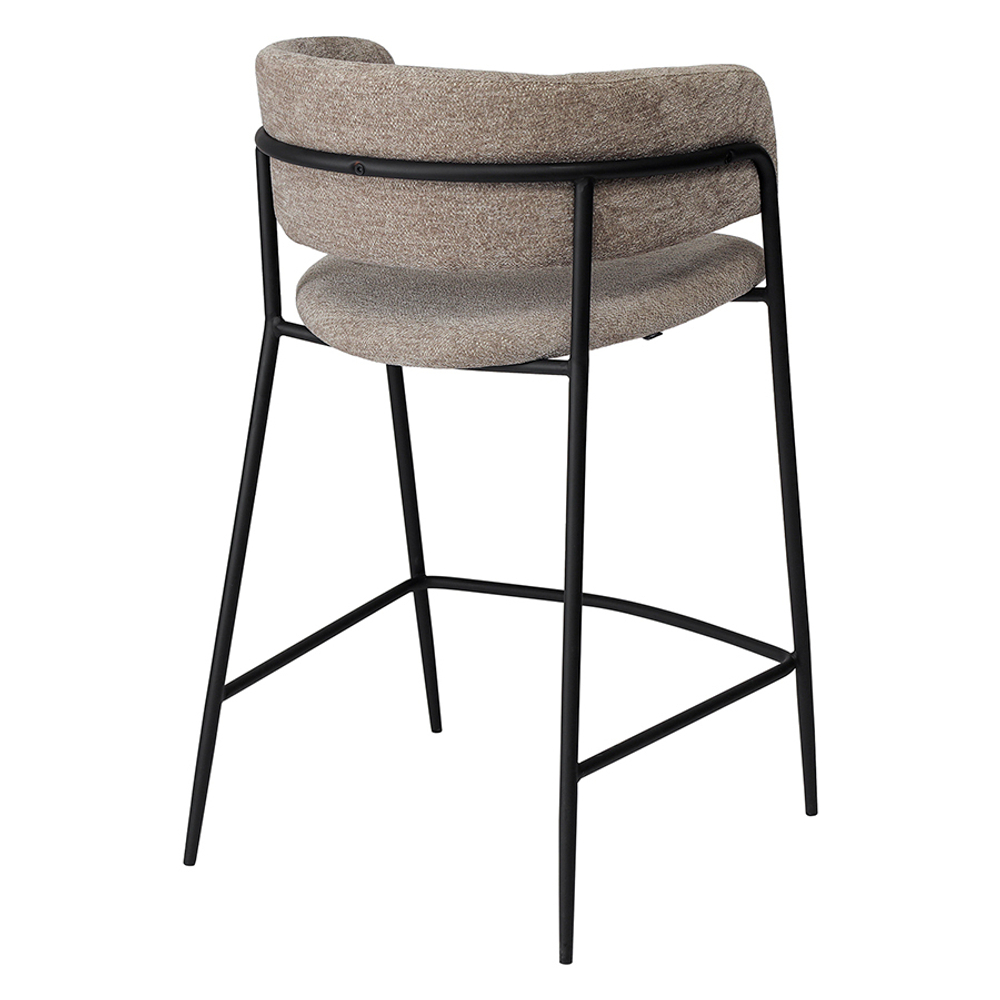 Стул полубарный helning, мягкий шенилл, капучино