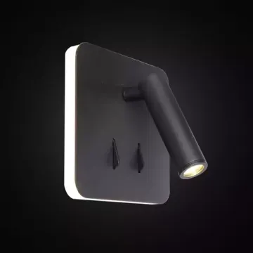 Бра светодиодный 6W и 3W 3000K CL704421 черный Декарт Citilux