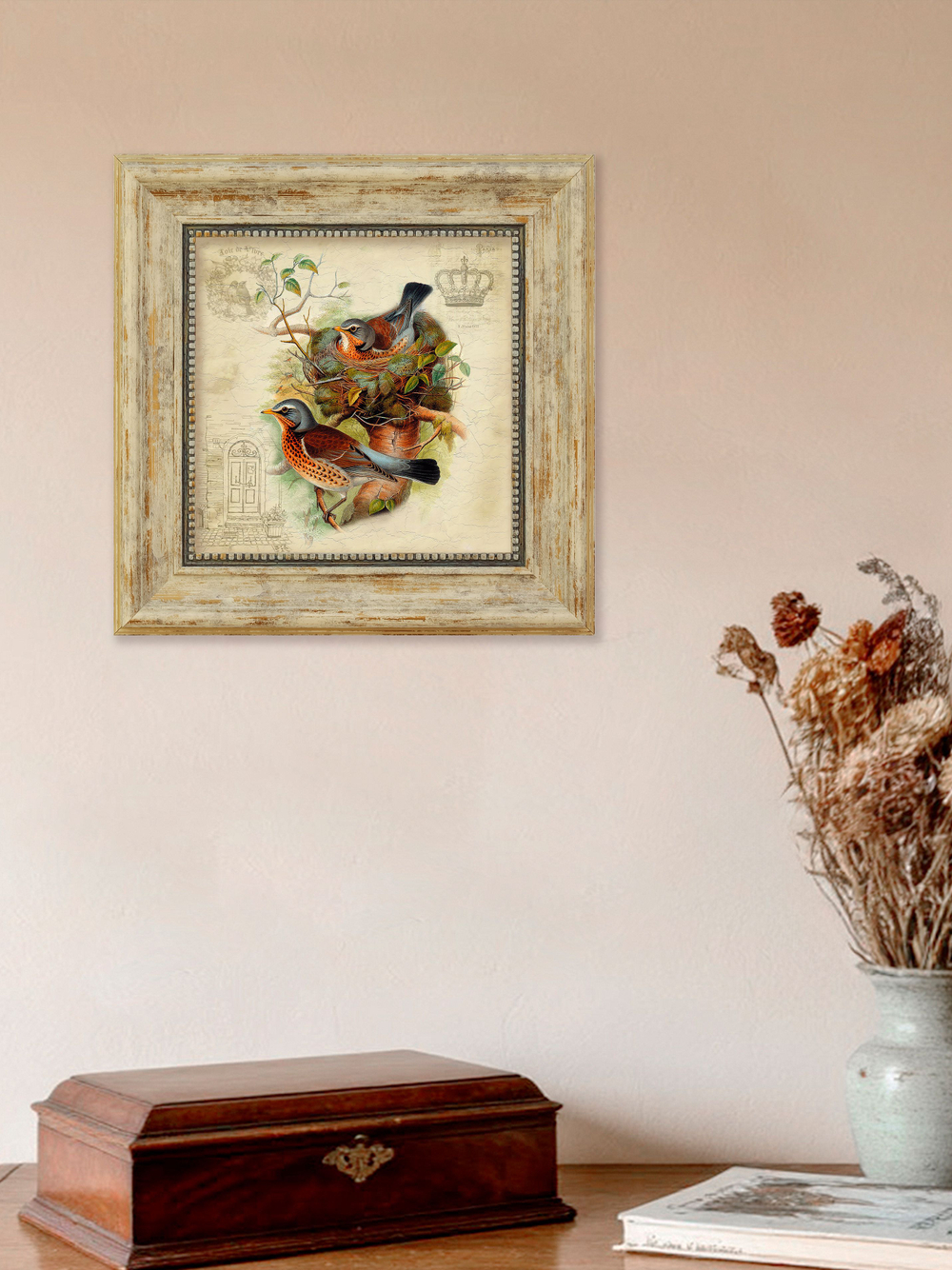 Картина на стену для интерьера на холсте в раме 29*29 см