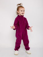 Комбинезон д/девочки флис "Льдинка-8" К-85/8 р.92, Тёмно-бордовый (Ивашка)
