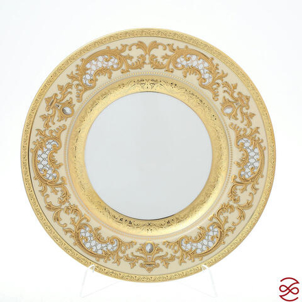 Набор тарелок Falkenporzellan Alena 3D Creme Gold Constanza 28,5 см(6 шт)