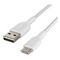 Кабель Belkin BoostCharge Braided USB-A - USB Type-C 2м (CAB002bt2MWH) White