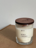 Свеча натуральная ароматическая JIWA 200 мл - Кожа- Сандал