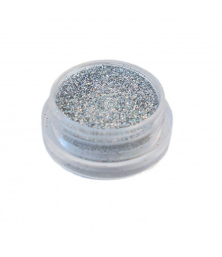 Блестки 3 гр+ баночка серебряные 0,2