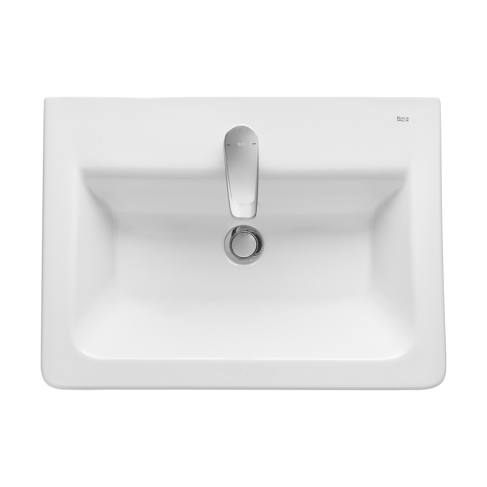 Тумба Ronda 600 белый глянец, белый матовый/Раковина The Gap Original 60, ZRU9307642
