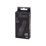 Перезаряжаемая вибропуля Indeep Clio Black 7705-03indeep