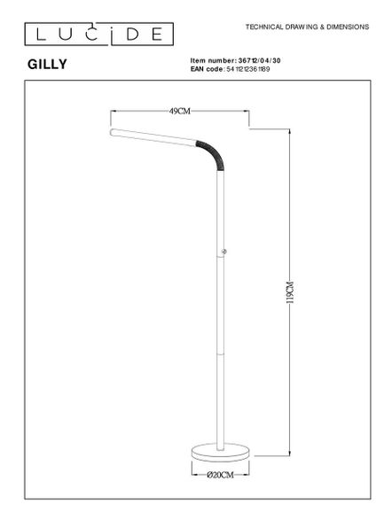Торшер Lucide Gilly 36712/04/30