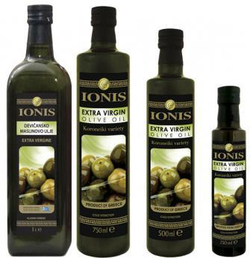 Оливковое масло греческое IONIS Extra Virgin Koroneiki Variety 250 мл Греция