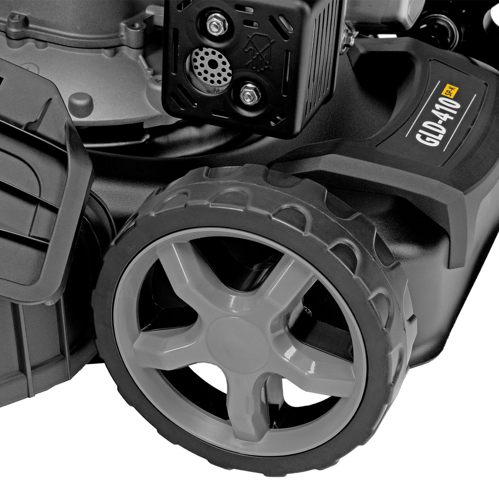 Газонокосилка бензиновая GLD-410SP-K, 150 см3, 41 см, привод, 40 л// Denzel