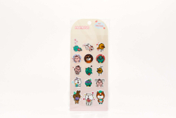 ✨ Mumuso DIY Stickers — набор из 15 стикеров с персонажами бренда.