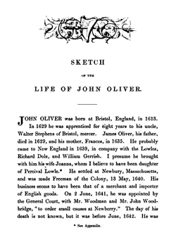 Ancestry of Mary Oliver, who Lived 1640-1698, and was Wife of Samuel . | William Sumner Appleton