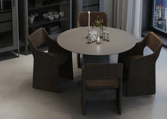 Стул E7.6 (коричневый, рогожка)