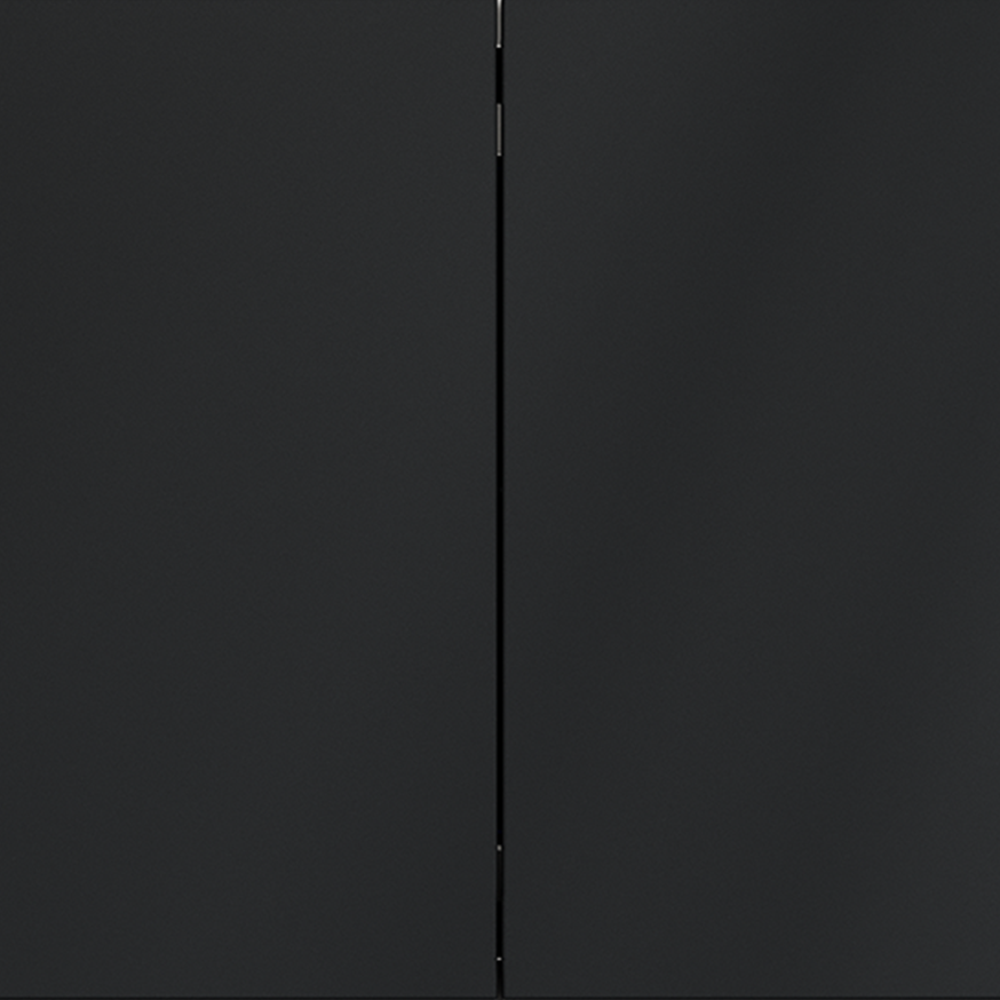 Выключатель встраиваемый VOLTUM S70 двухклавишный 10А, (графит)