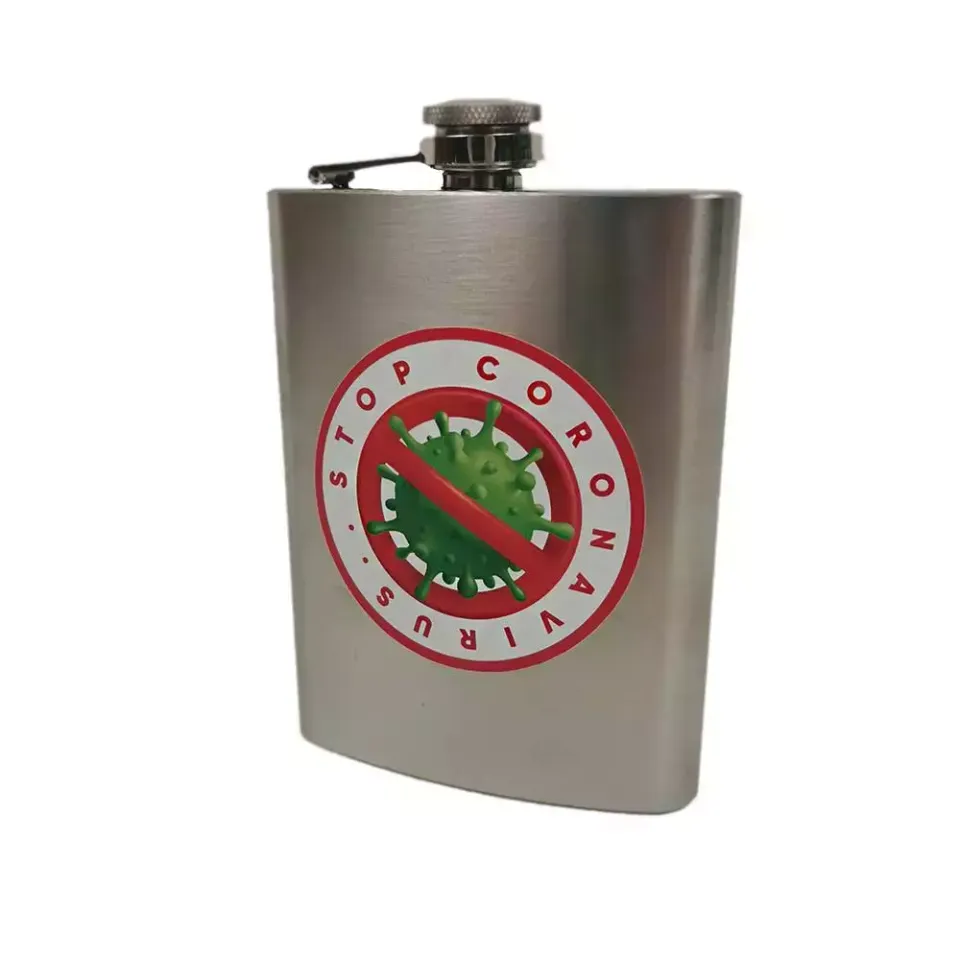 Фляжка подарочная Stop COVID 240 мл