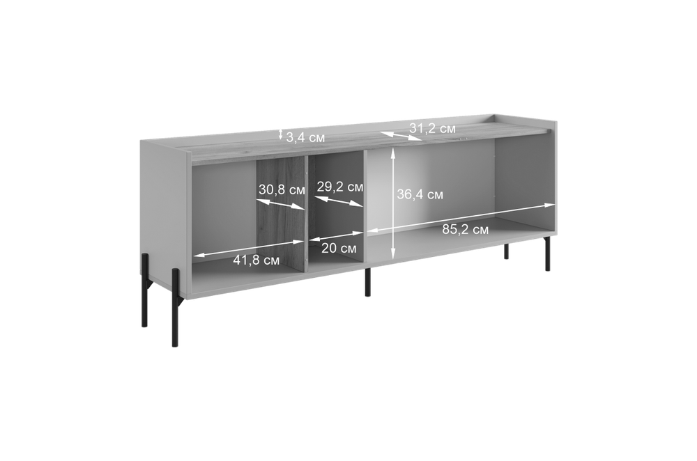 Тумба 2 "Доминика", (кашемир/дуб крафт золотой), Мебельсон г. Ижевск