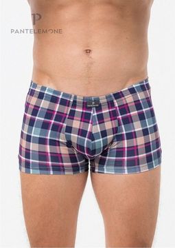 Трусы мужские боксеры Pantelemone PMH-1484, клетка разноцветная