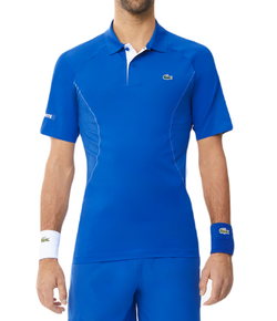 Мужское теннисное поло Lacoste Tennis x Novak Djokovic Ultra-Dry Polo - ladigue blue