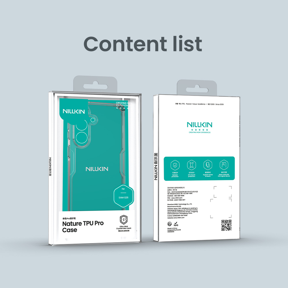 Прозрачный защитный чехол для Samsung Galaxy S26, серия Nature TPU Pro от Nillkin
