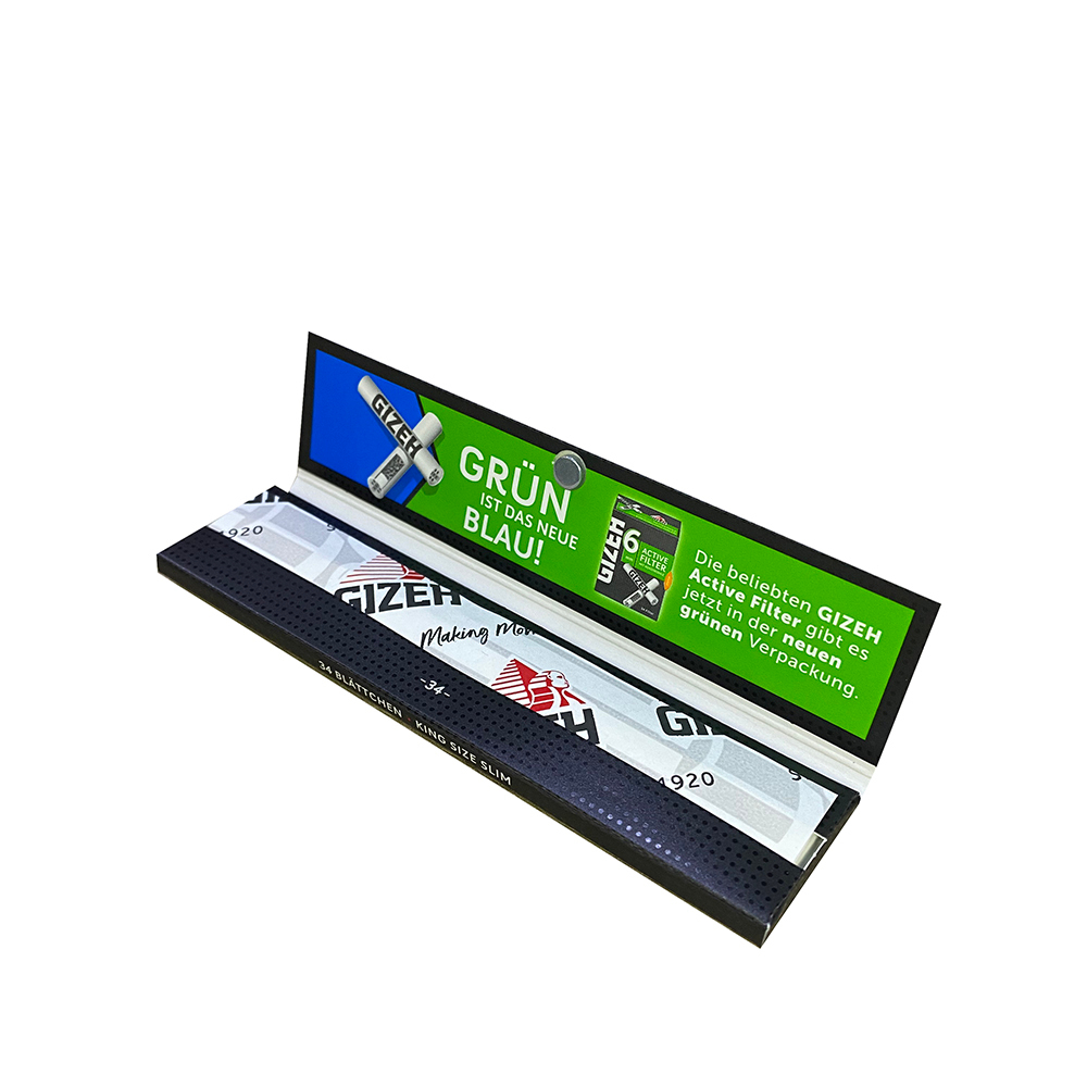Бумага для сигарет блок "Gizeh" Extra Fine KS Slim 14г/м 34л*50шт