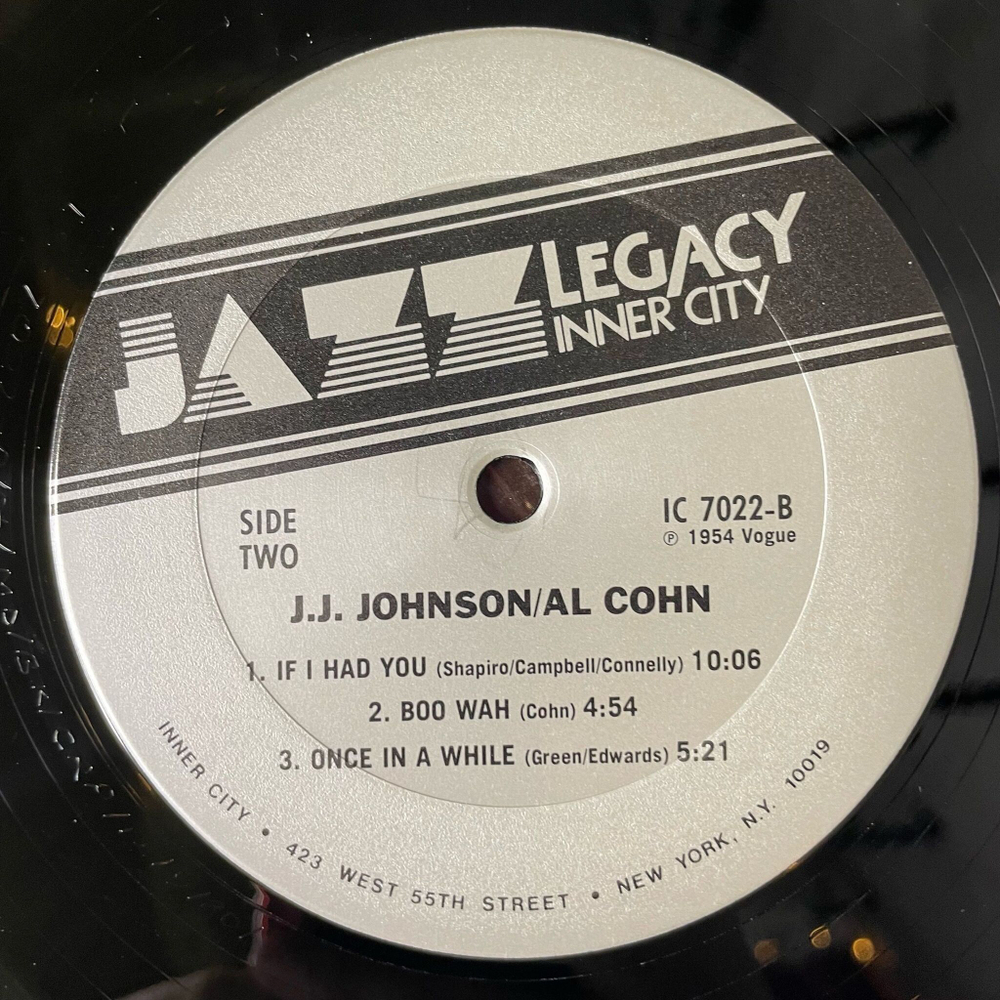 Винтажная виниловая пластинка LP J.J. Johnson, Al Cohn (USA 1980)