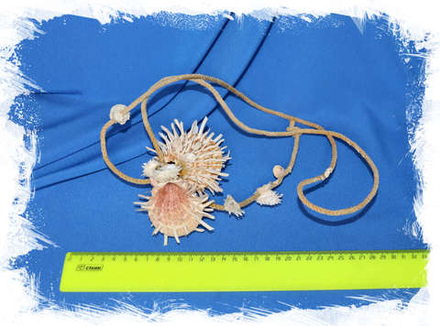 Друза из Спондилусов на верёвке