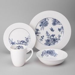 НАБОР ПОСУДЫ ОБЕДЕННЫЙ LEFARD "ROYAL BLUE" НА 4 ПЕР. 16 ПР. (КОР=1НАБ.)