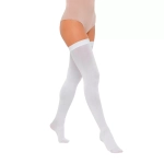 Чулки антиэмболические Интекс с резинкой на силиконовой основе 1 класс компрессии белый размер S